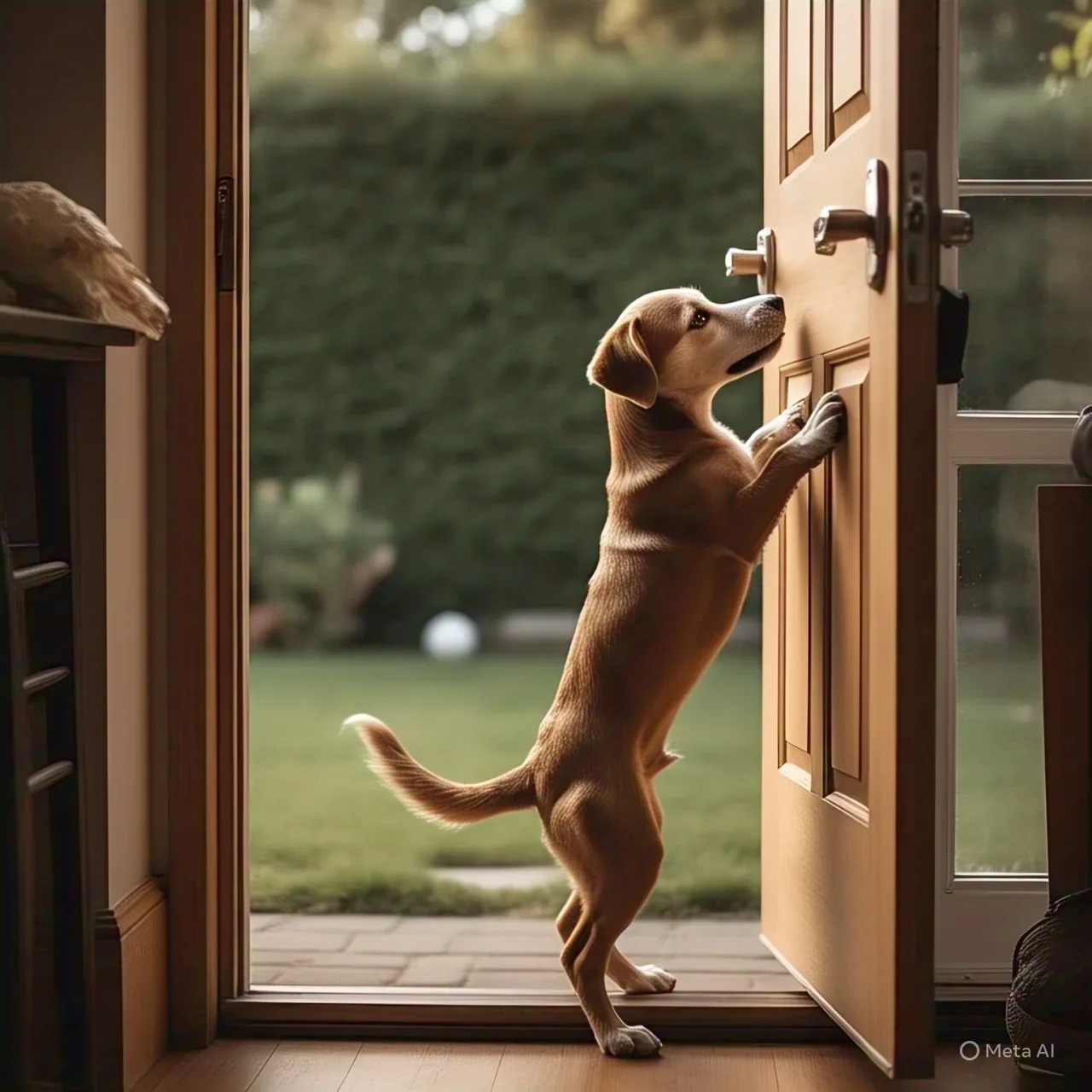 Dog closing door